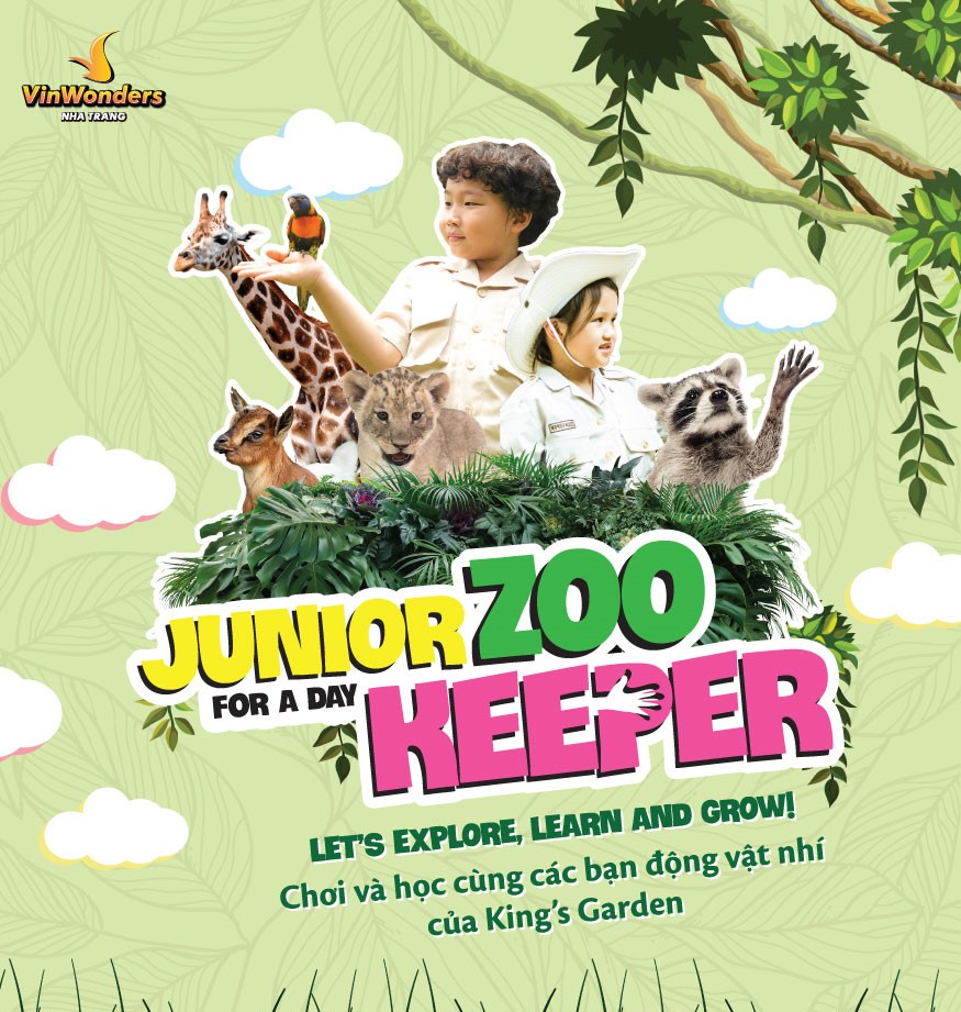 Vé “Nhân viên vườn thú” – Junior Zoo Keepe cho trẻ từ 4 – 12 tuổi - Ảnh 1