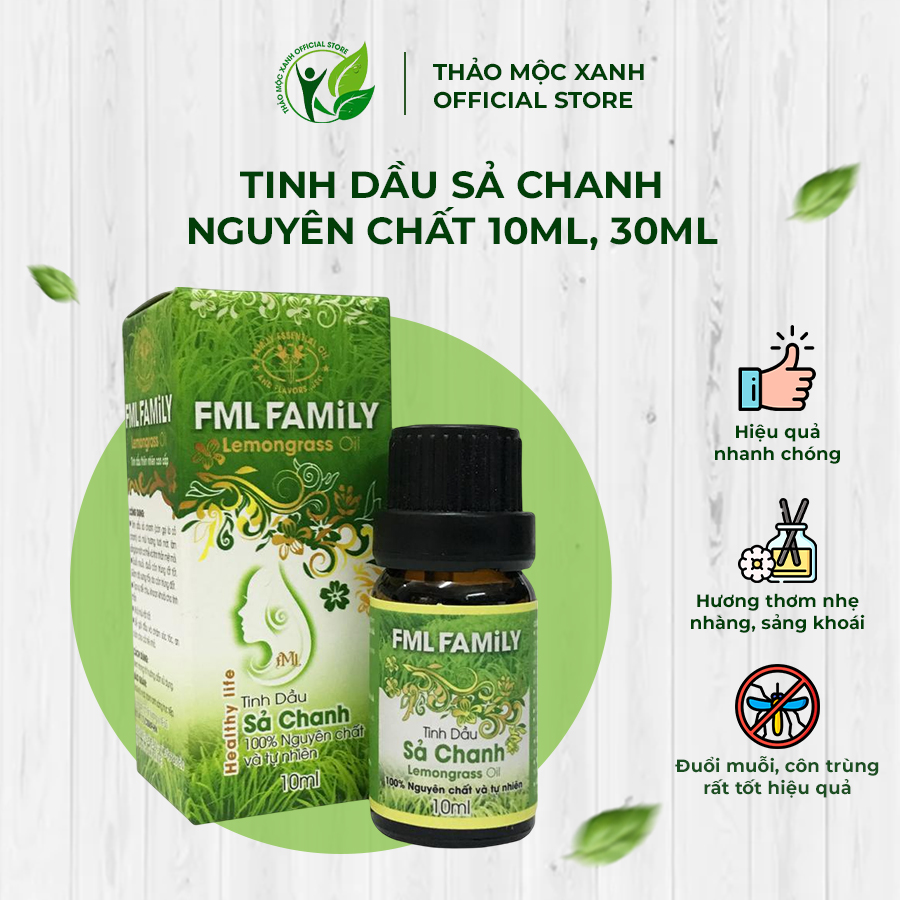 Tinh Dầu Chanh Sả Thảo Mộc Xanh - Ảnh 1