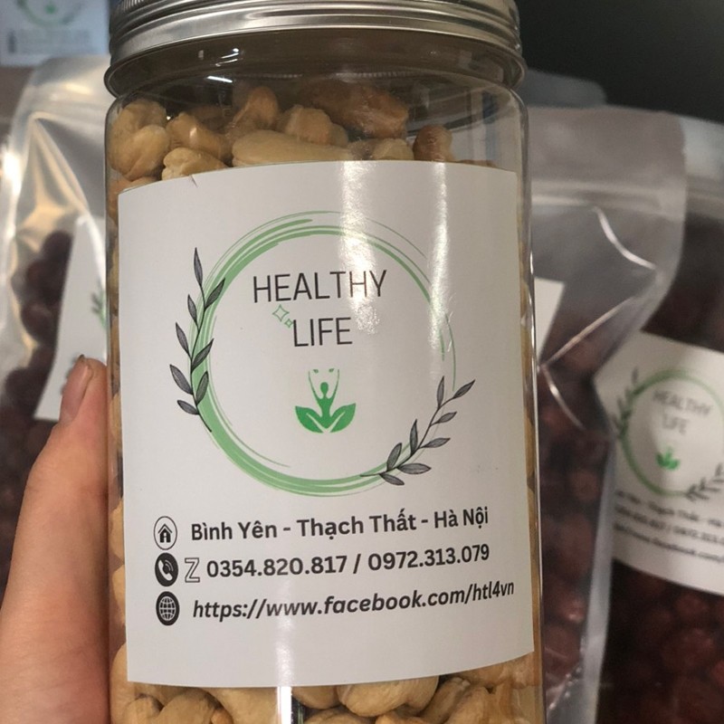 Hạt Điều Nguyên Hạt Tác Vỏ - Healthy Life Hộp 500 gram - Ảnh 1