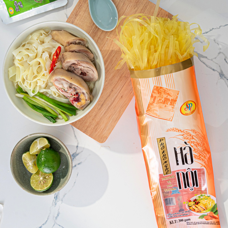 Phở Khô Hà Nội Màu Nghệ Gói 300g - Ảnh 3