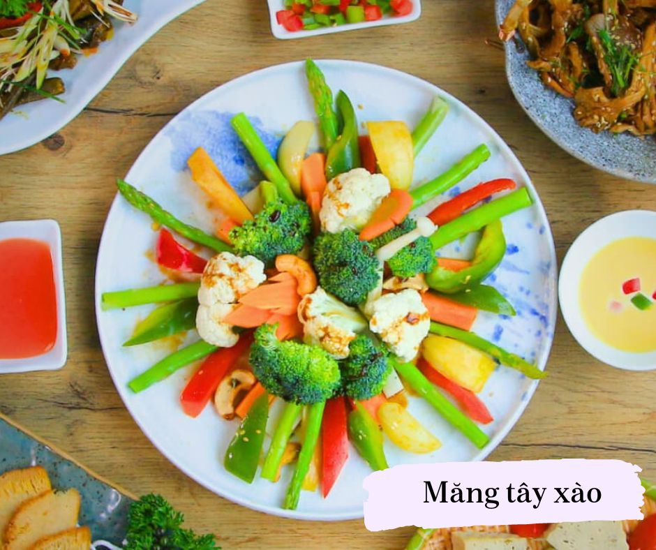 Măng Tây Xào Ngũ Sắc - Ảnh 1