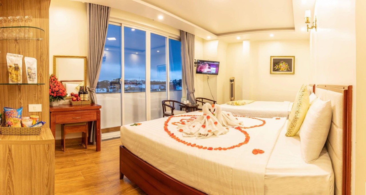 Phòng đôi: Thành Đô Hotel - Số 50 Nguyễn Chí Thanh,TP Đà Lạt. - Ảnh 6