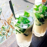 Sữa Chua Thạch Lá Nếp                     Sticky Leaf Jelly Yogurt - Ảnh 1