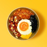 Cơm Trộn Cupbop - Cơm Trộn Phô Mai Với Gà Sốt Ngọt/Kimchi/Rong Biển & Trứng - Ảnh 1