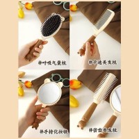 SET GƯƠNG LƯỢC GẤU MÀU CÀ PHÊ 4 món - Ảnh 1