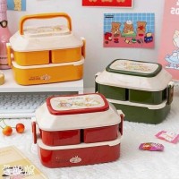 HỘP CƠM VĂN PHÒNG - HỘP CƠM 2 TẦNG SIÊU XINH - Ảnh 1