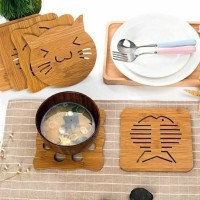 Lót nồi gỗ set 5miếng - Ảnh 1