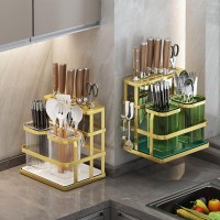 Kệ cài dao thớt, đựng đũa muỗng đa năng cao cấp - Ảnh 1