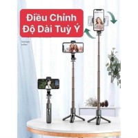 Gậy Chụp Ảnh Bluetooth, Tripod Livestream 3 chân máy sống, ánh sáng đầy đủ, có thể gấp lại - Ảnh 1