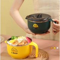 Bát ăn mì inox giữ nhiệt có nắp đậy - Ảnh 1