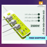 Ổ Cắm Điện Xanh USB Đa Năng Cao Cấp - Ảnh 1