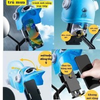 GIÁ KẸP ĐIỆN THOẠI GẮN XE MÁY CÓ MŨ CON VỊT - Ảnh 1