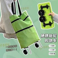 Túi đi chợ có bánh xe kéo gấp gọn tiện dụng - Ảnh 1
