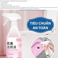 Chai xịt tẩy rửa khửi mùi nhà vệ sinh - xịt hoa đào hồng - Ảnh 1