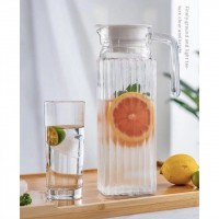 Bình thủy tinh tăm 1000ml màu hổ phách hoặc trắng - Ảnh 1