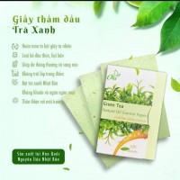 Giấy thấm dầu trà xanh Ola 100 tờ Hàn quốc - Ảnh 1