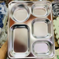 khay cơm inox 5 ngăn - Ảnh 1