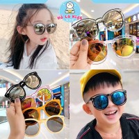 Kính thời trang trẻ em tráng gương chống tia UV Hàn Quốc 2-12 tuổi Hồ Lô Kids - Ảnh 1