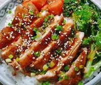 Cơm gà nướng xá xíu / teriyaki / Cay ngọt Hàn Quốc - Ảnh 1