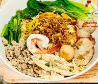 Mỳ trộn gà xé - Ảnh 1