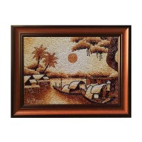 Tranh Gạo Vân Quân Kích Thước 50x70 cm - Ảnh 1