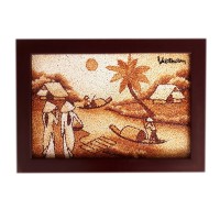 Tranh Gạo Vân Quân Kích Thước 40x60 cm - Ảnh 1