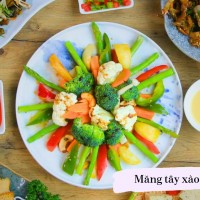 Măng Tây Xào Ngũ Sắc - Ảnh 1