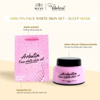 Mặt Nạ Siêu Cấp Ẩm Arbutin Face White Skin Set - Sleep Mask - Ảnh 1