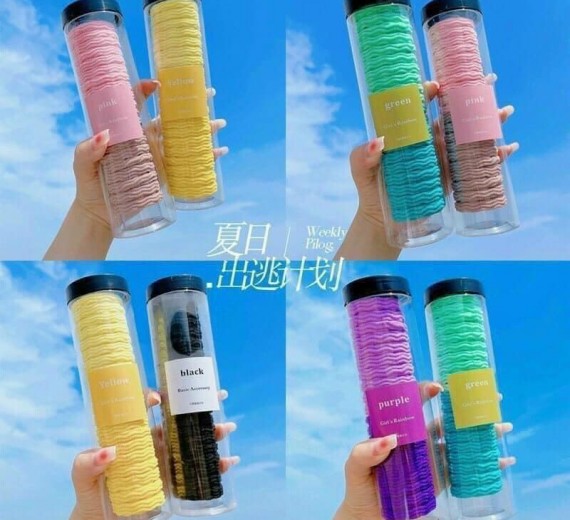 Set 20 Dây Chun Buộc Tóc Siêu Xinh Đựng Trong Hộp