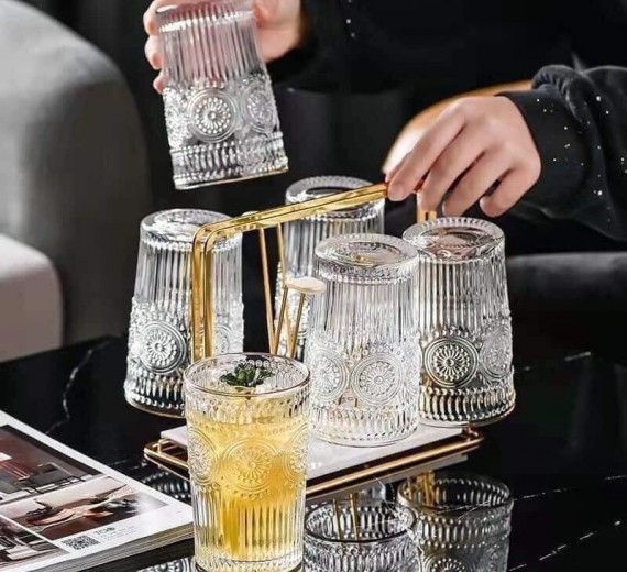 Bộ 6 cốc đồng tiền ly thấp