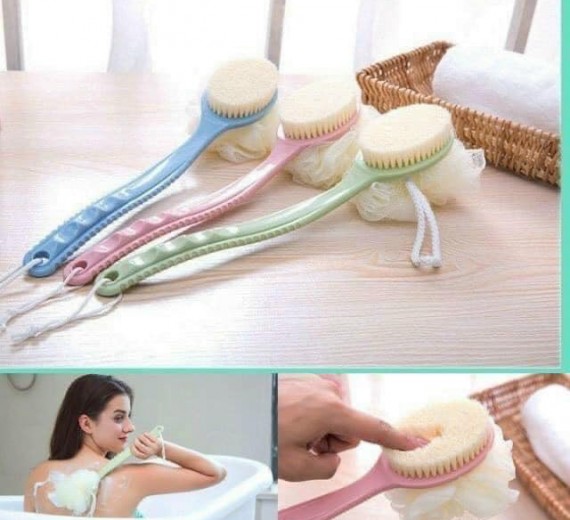 Cọ eo 2 đầu kèm bông tắm