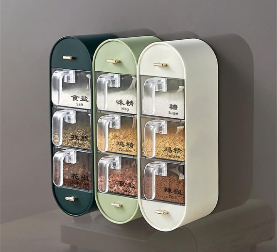 Hộp đựng gia vị treo tường nhà bếp