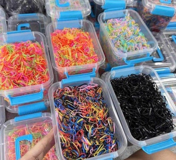 Hộp Chun Buộc Tóc 4000 sợi siêu dai