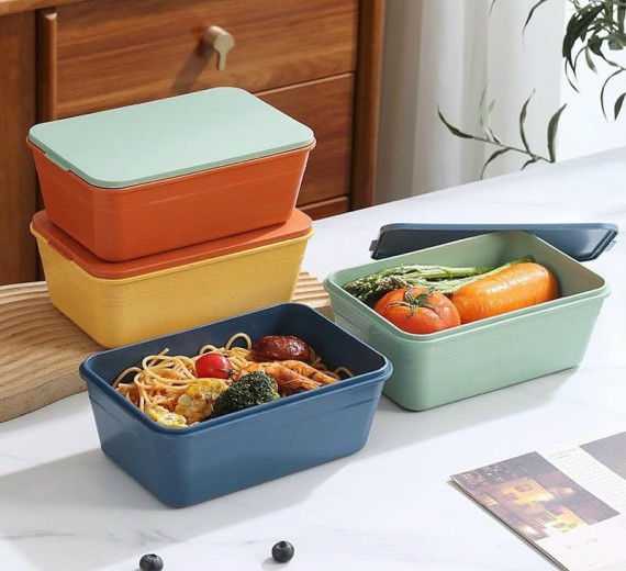 SET 4 HỘP ĐỰNG THỰC PHẨM KÈM NẮP NHỰA