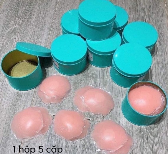 MIẾNG DÁN NHŨ HOA SILICON HỘP XANH
