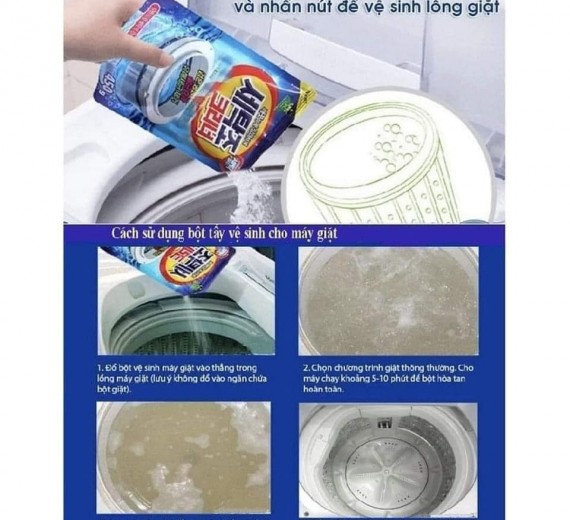 Tẩy lồng máy giặt Hàn Quốc