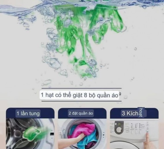 VIÊN GIẶT OMO. HỘP 50 VIÊN