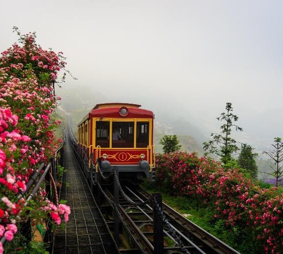 Tàu Fansipan Chiều lên Đỉnh Fansipan