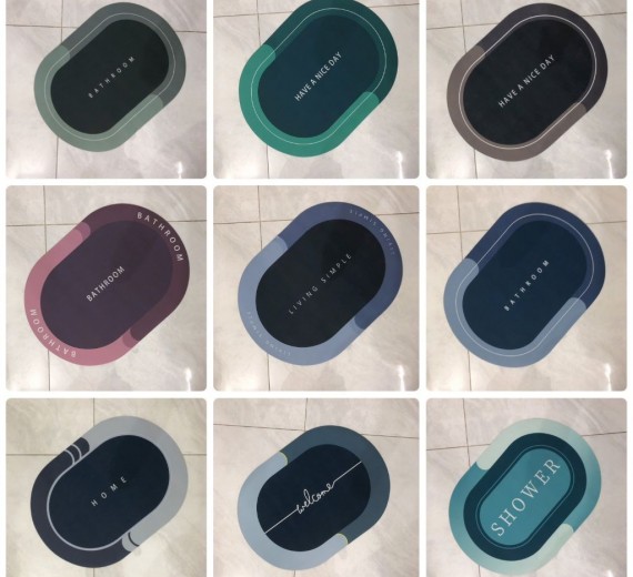 Thảm Dậm Chân Silicon Hút Nước Siêu Thấm