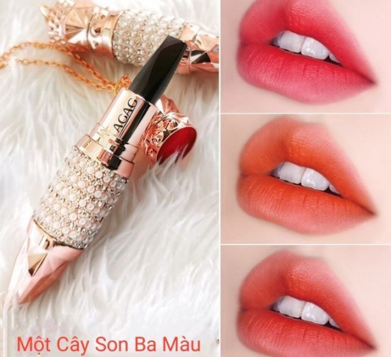 Son 3 màu AGAG Dưỡng Ẩm Siêu Lì