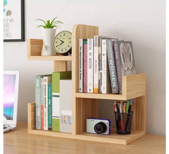 Kệ sách gỗ hình XƯƠNG RỒNG ĐỂ BÀN