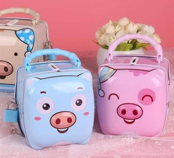 Két khóa sắt hình Con Heo