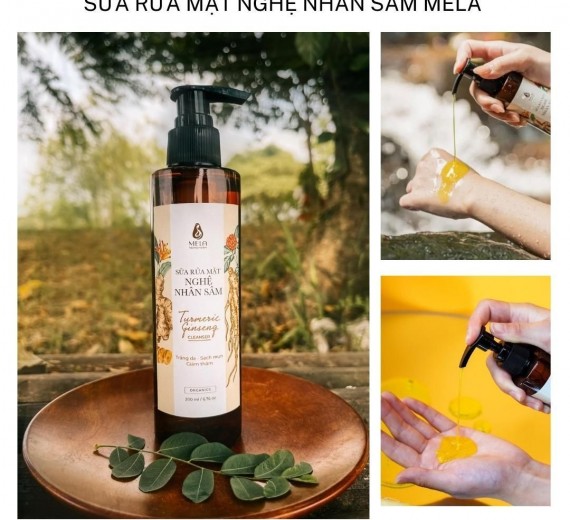 Sữa rửa mặt nghệ nhân sâm Mela