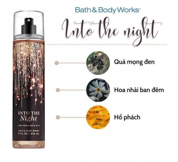 Xịt thơm body into the night 236ml