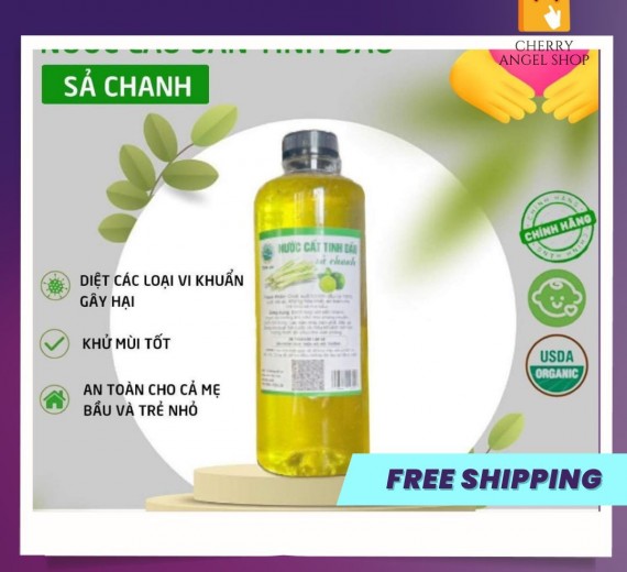 Nước lau sàn tinh dầu sả chanh 100% organic sạch khuẩn thơm mát tự nhiên