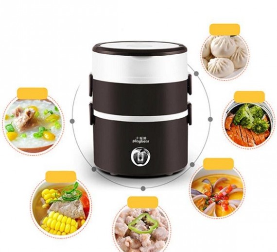 HỘP CƠM ĐIỆN HÂM NÓNG 3 TẦNG