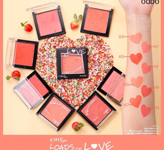 Phấn Má Hồng Odbo Loads Of Love chính hãng Thái