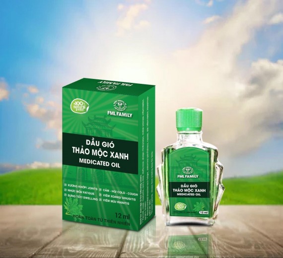 Dầu Gió Thảo Mộc Xanh