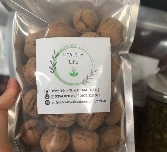 Hạt Óc Chó Nguyên Vỏ - Healthy Life Hộp 500 gram