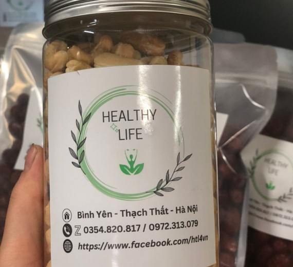 Hạt Điều Nguyên Hạt Tác Vỏ - Healthy Life Hộp 500 gram